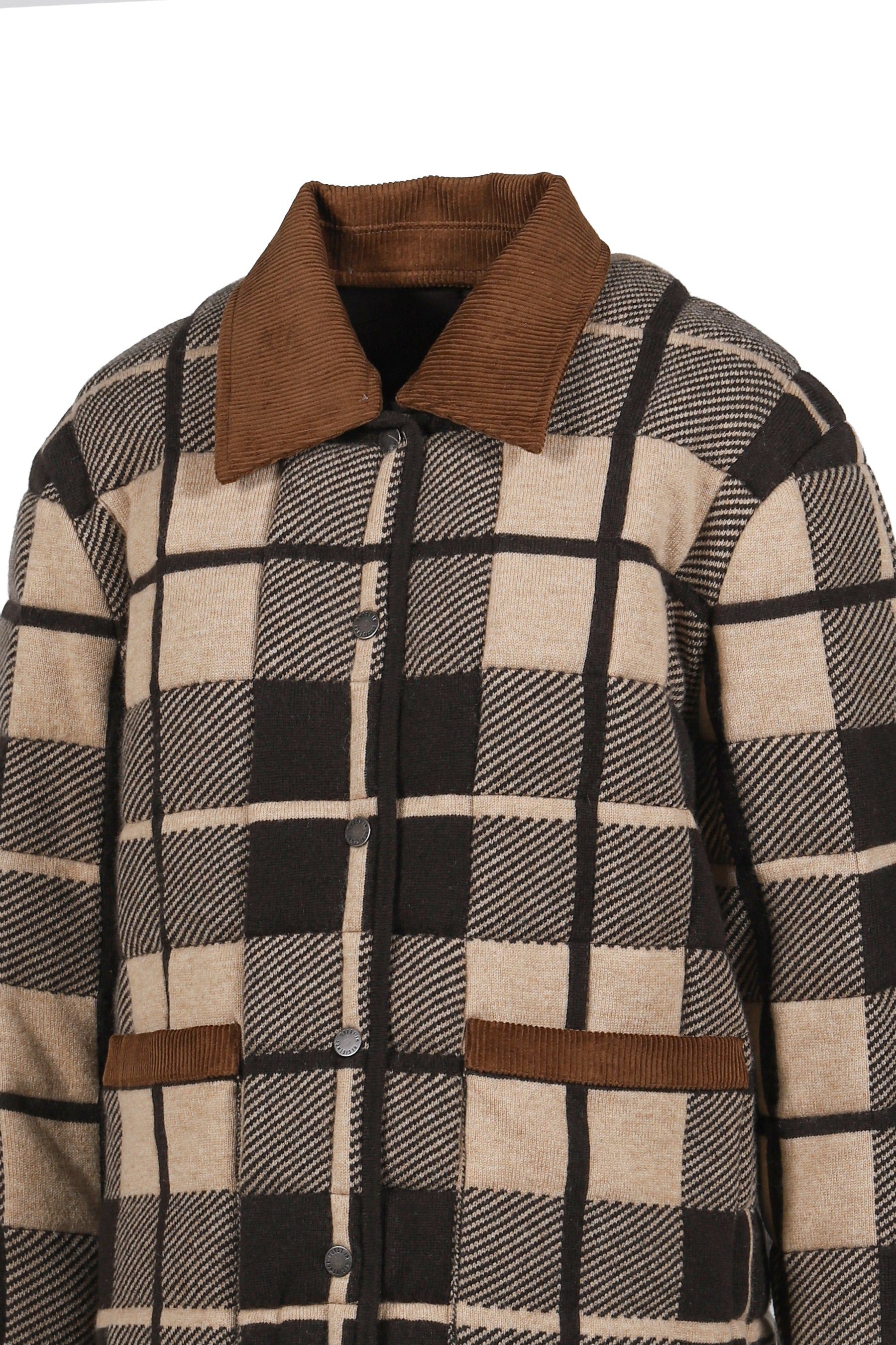 Quilted Plaid Liner Jacket - 4