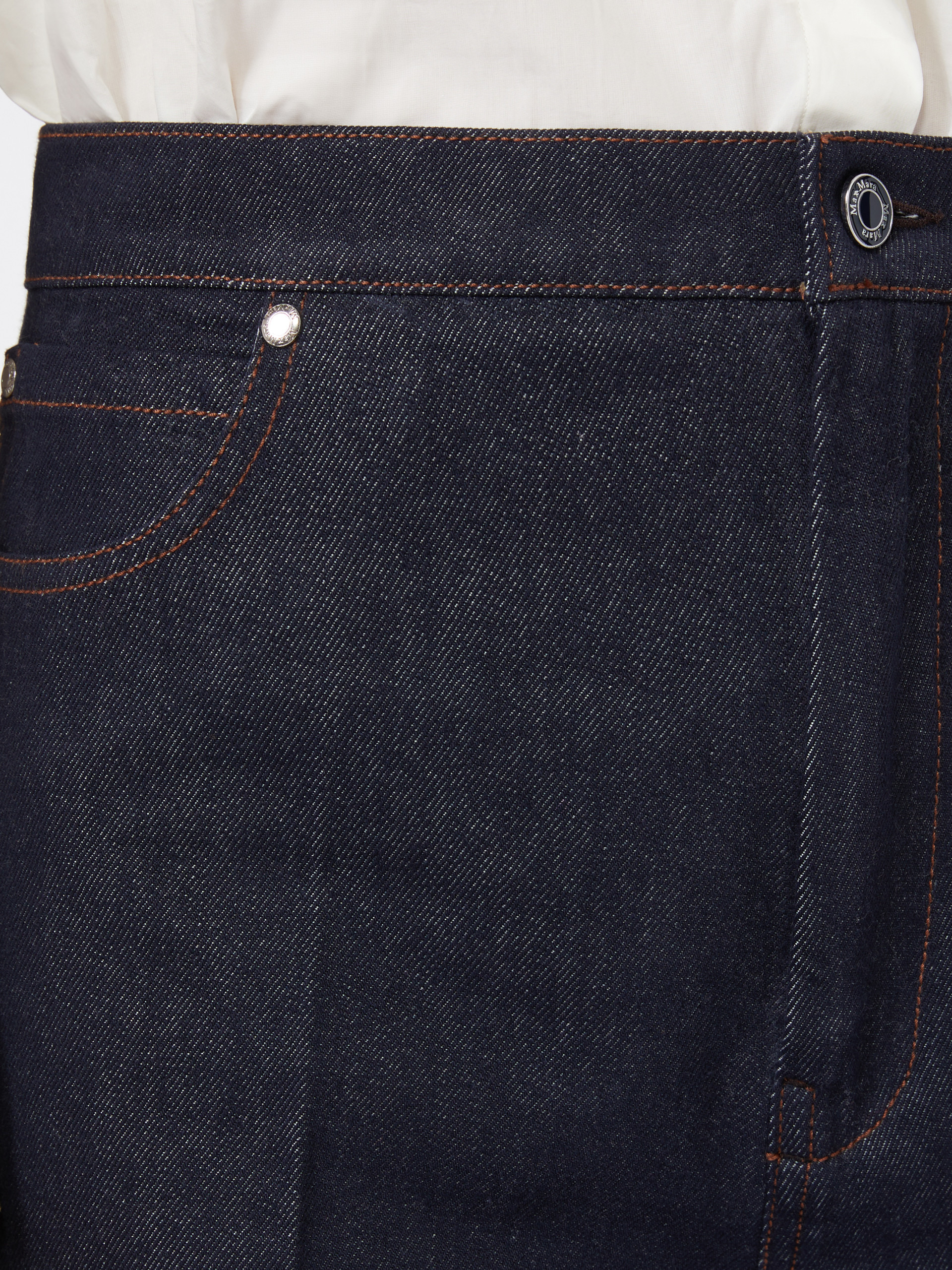 CARMINE Wide-leg denim jeans - 5
