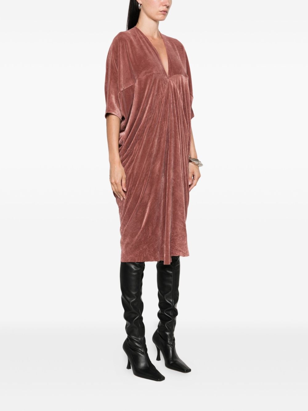 Concordians Kite velvet midi dress - 3