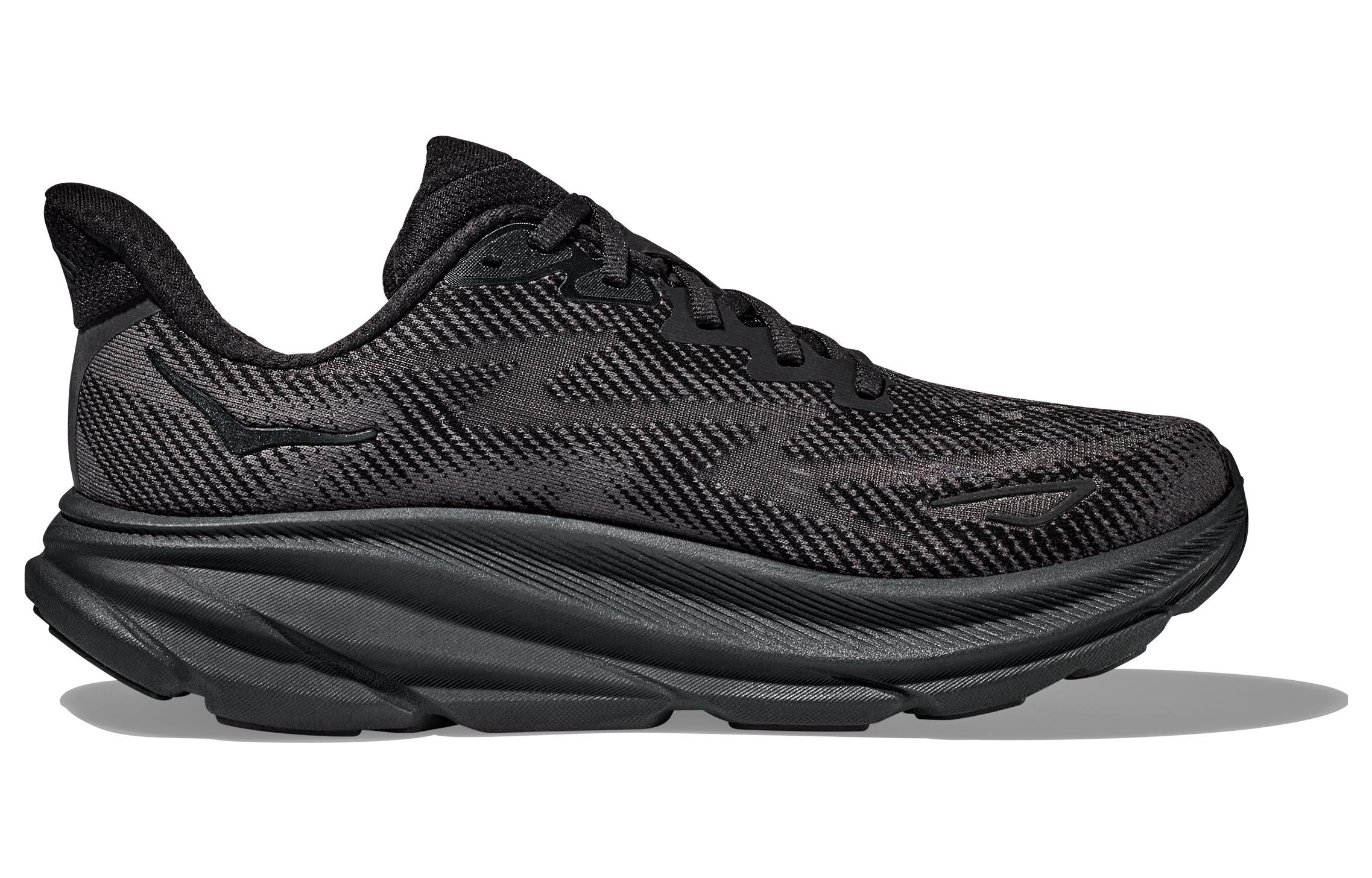 (WMNS) HOKA ONE ONE Clifton 9 Wide 'Black' 1132211-BBLC - 2