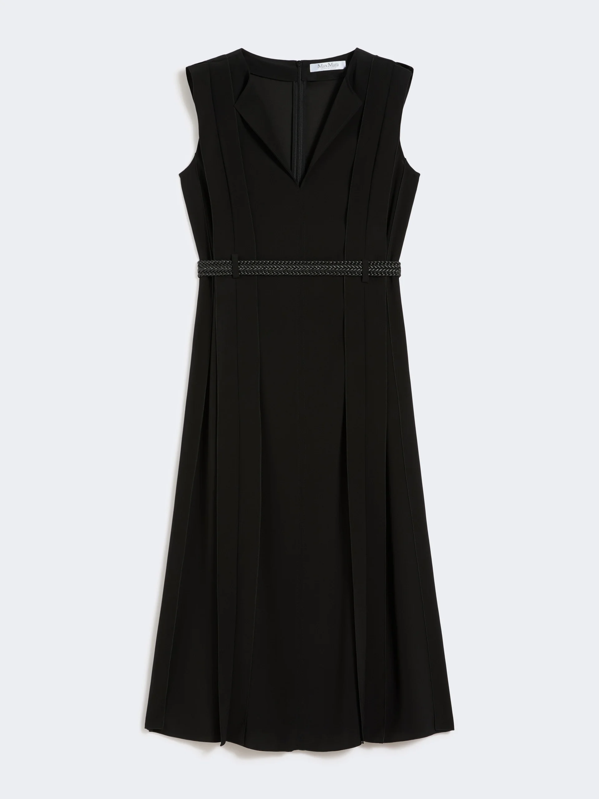 ZANNATA Sleeveless envers satin dress - BLACK - 1