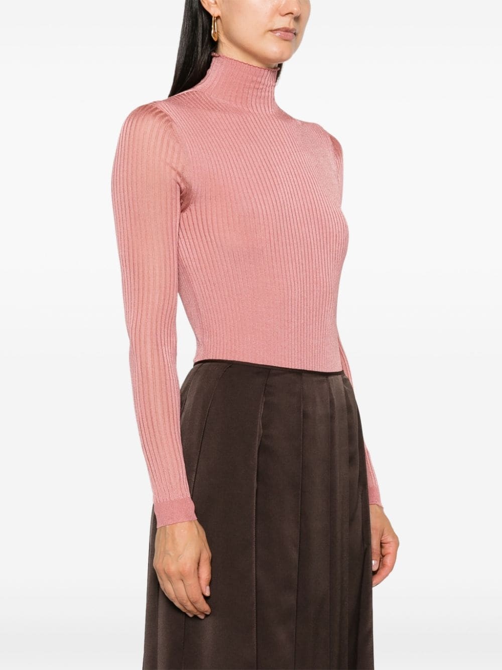 fine-ribbed bodysuit - 3