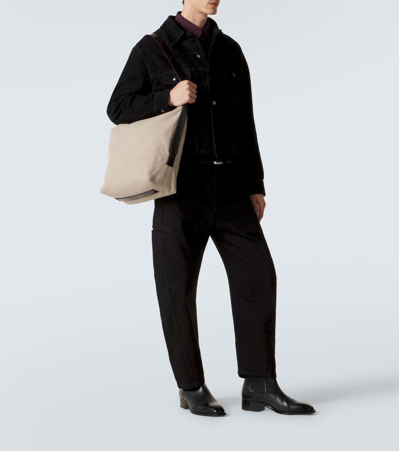 Lemaire Belted canvas tote bag outlook