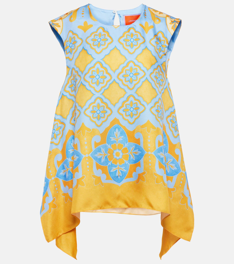 San Carlo printed silk twill top - 1