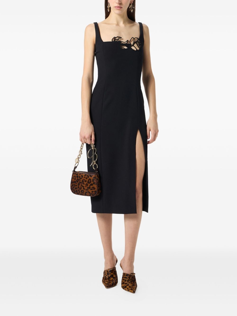 cut-out-detail midi dress - 5