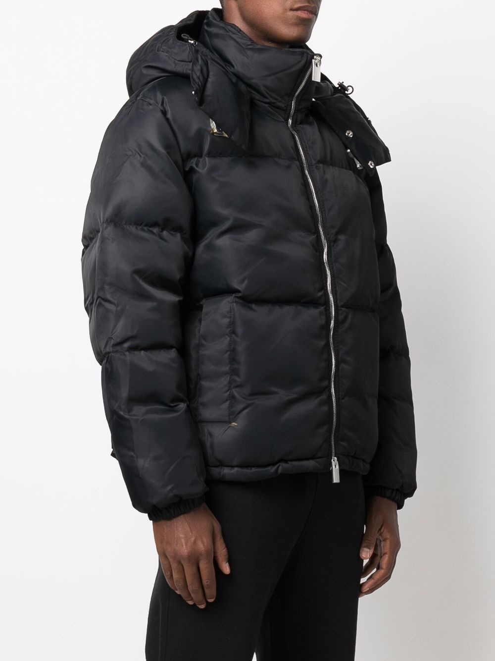 buckle-detail puffer jacket - 3