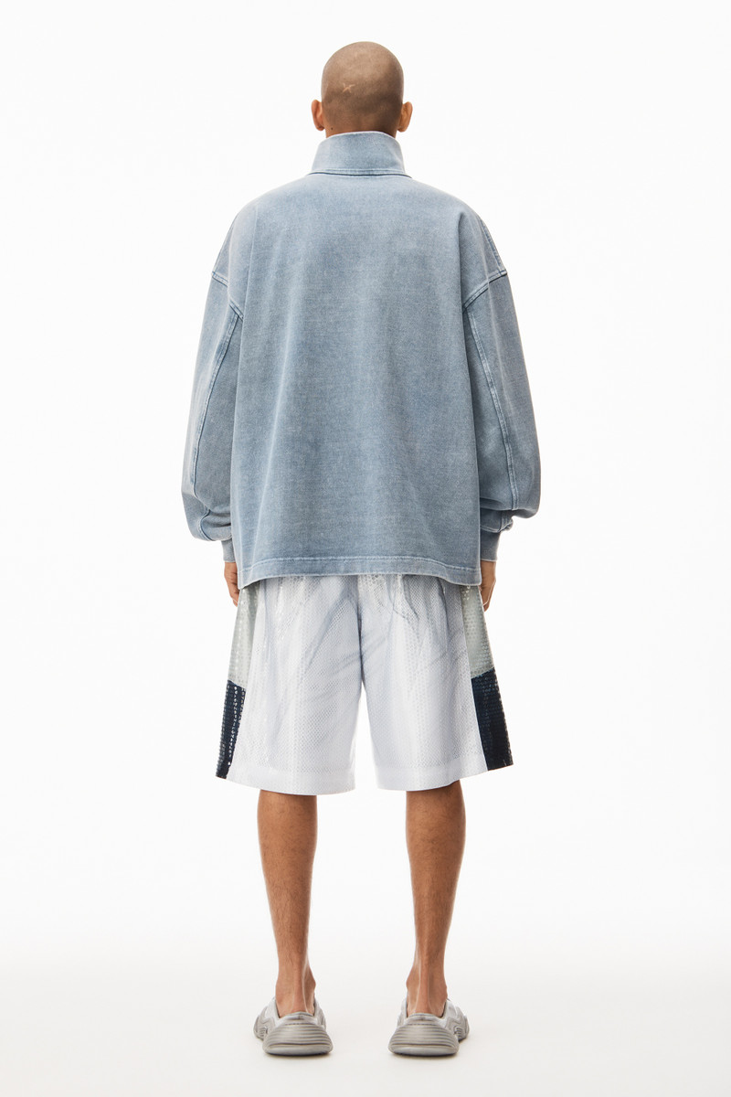 HALF ZIP SWEATSHIRT IN JAPANESE JERSEY 4