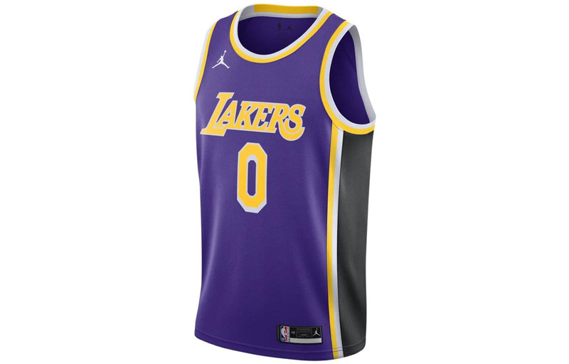 Jordan Air Jordan NBA Retro Sports Basketball Jersey/Vest Los Angeles Lakers Kuzma 0 Purple CV9481-506 outlook