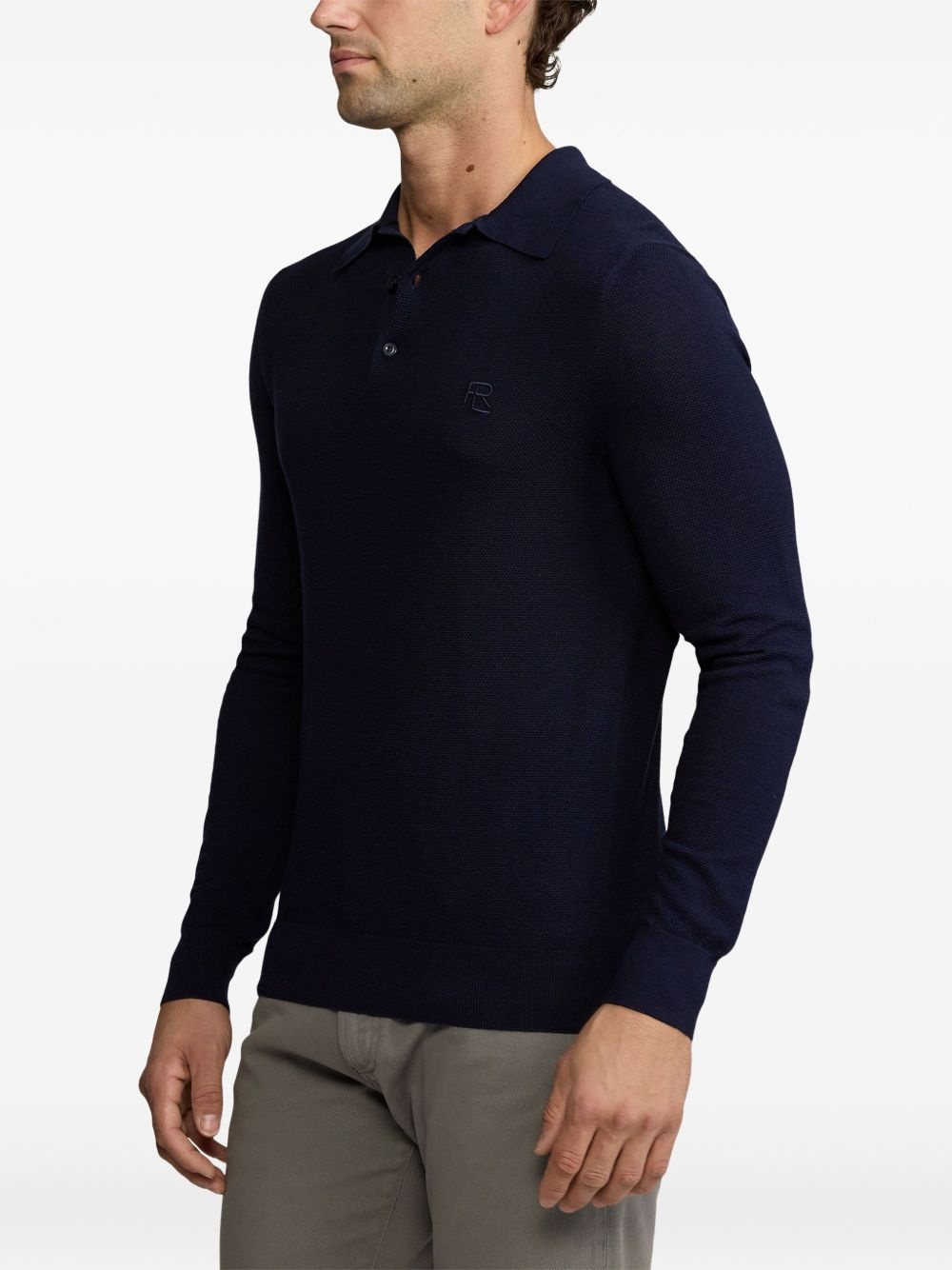 fine-knit polo shirt - 4