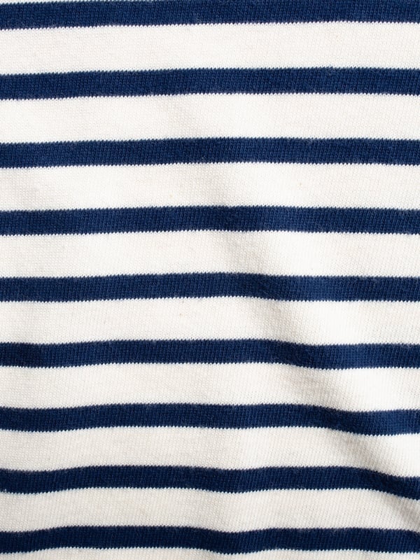 Charles Stripe LS T-shirt Offwhite/Blue - 5