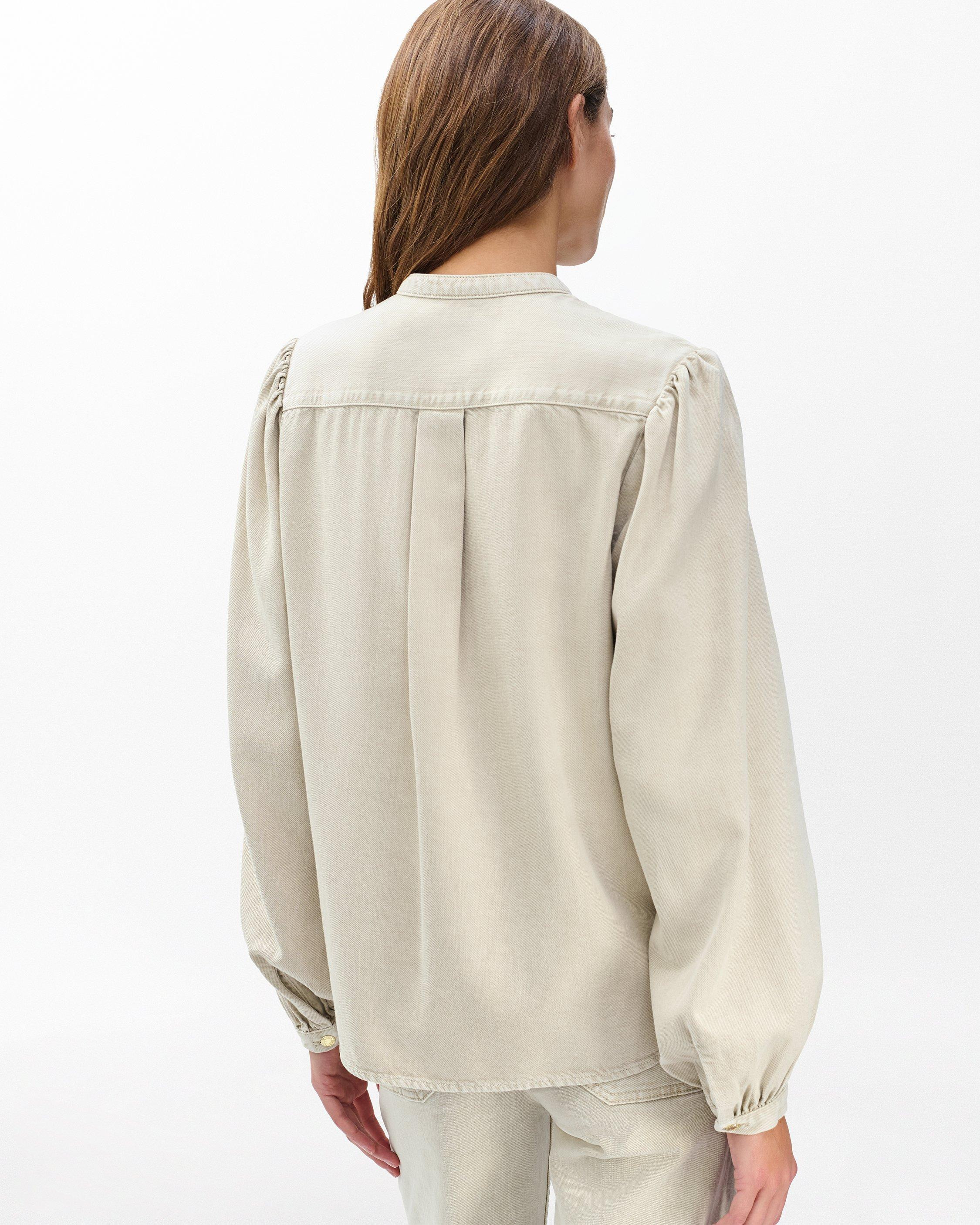 Sandra Denim Blouse
Ultra Featherweight in Sandstone - 6