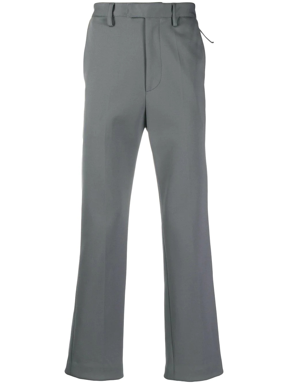 straight leg tailored trousers - 1