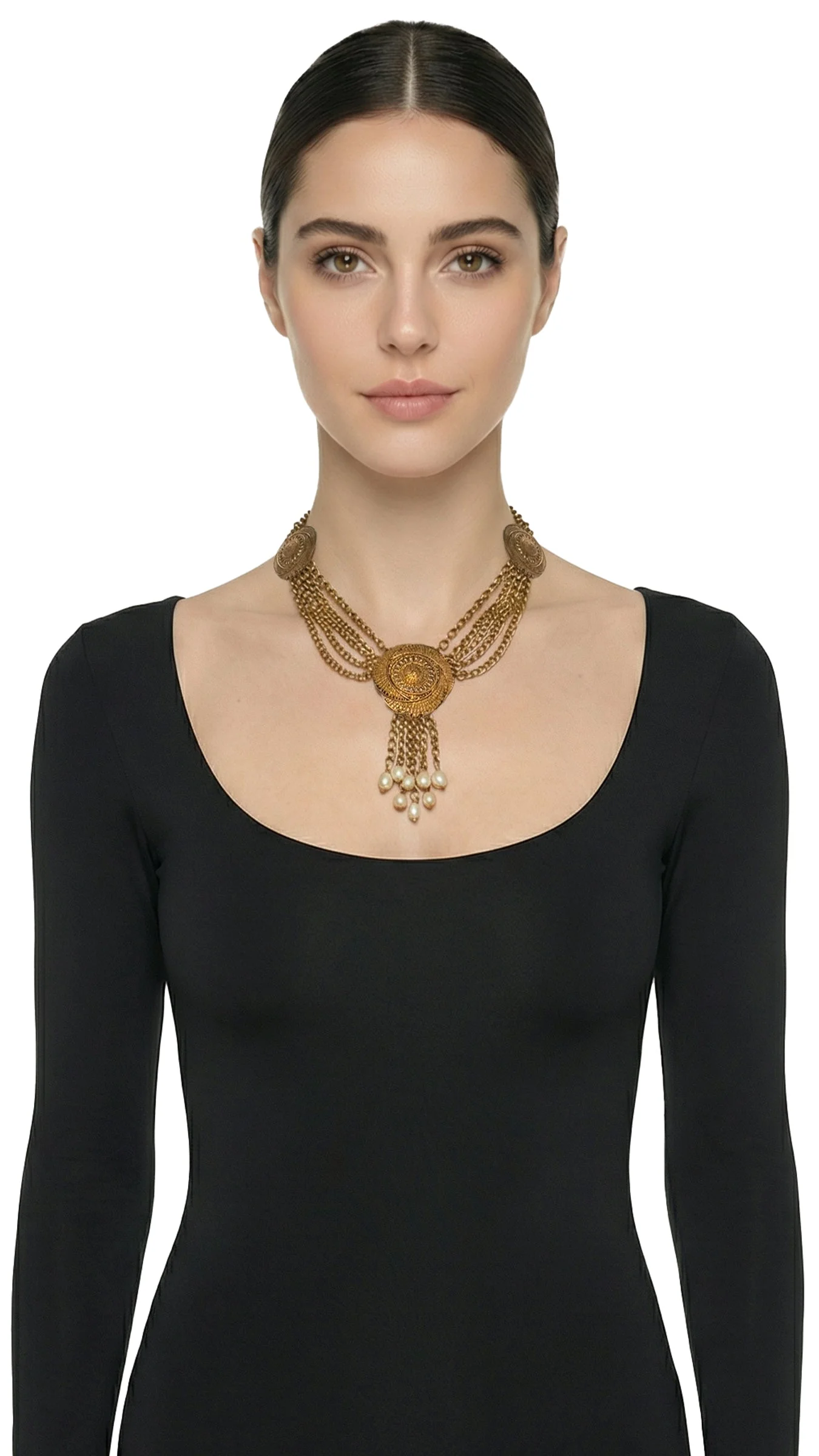 BRASS CHAIN NECKLACE - 1