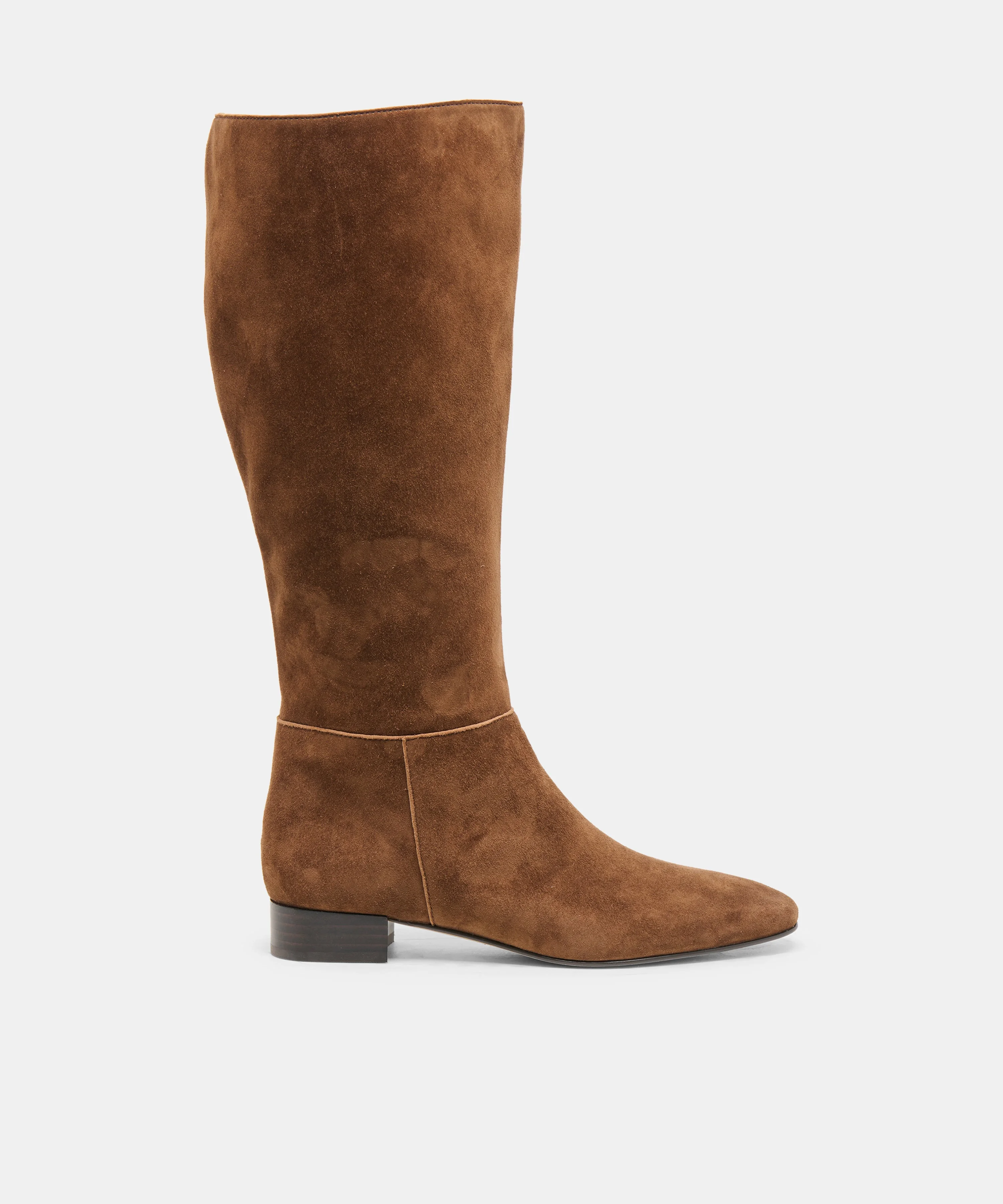 TYWIN WIDE CALF BOOTS COCOA SUEDE - 1