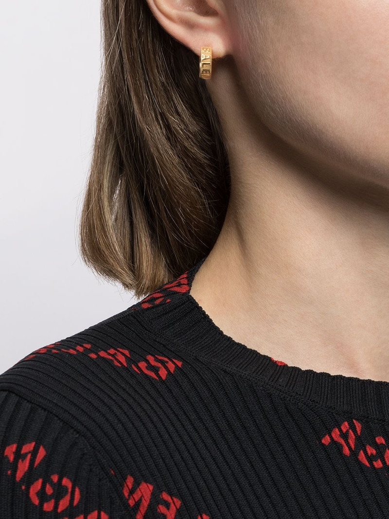 BALENCIAGA Force Striped earrings outlook