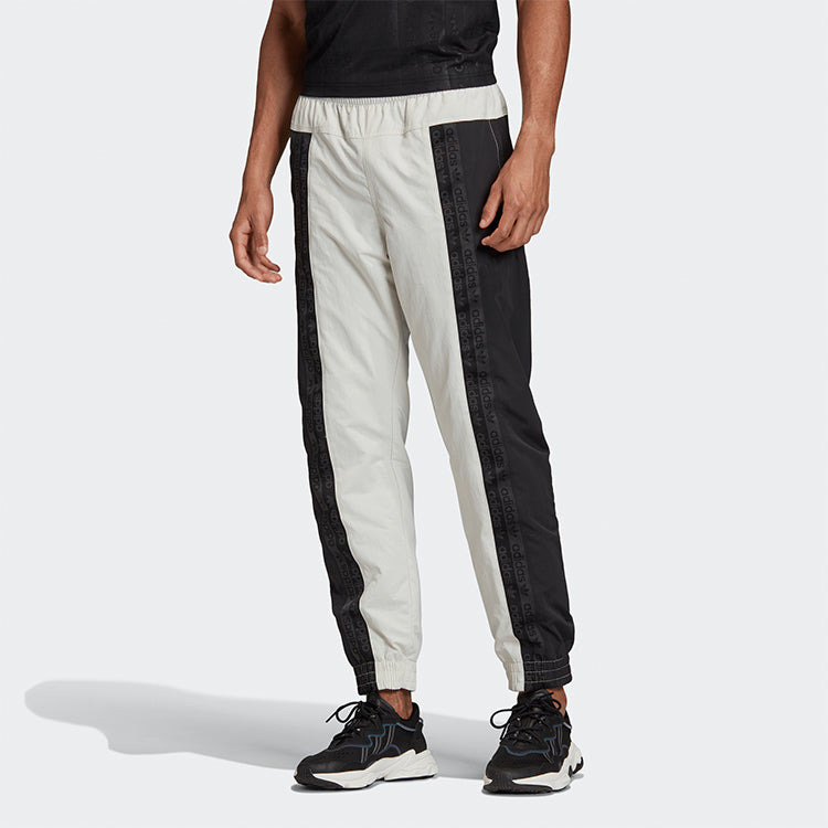 adidas originals D TP Colorblock Woven Casual Bundle Feet Sports Long Pants Black Gray Colorblock FM - 3