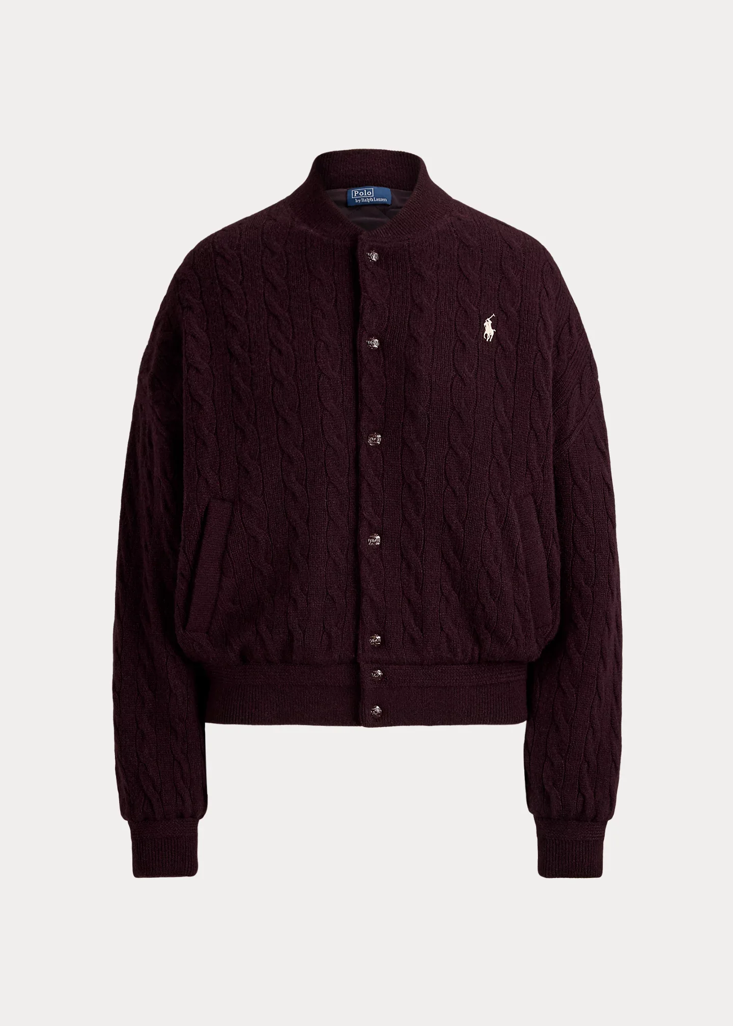 Cable-Knit Wool-Cashmere Jacket - 1