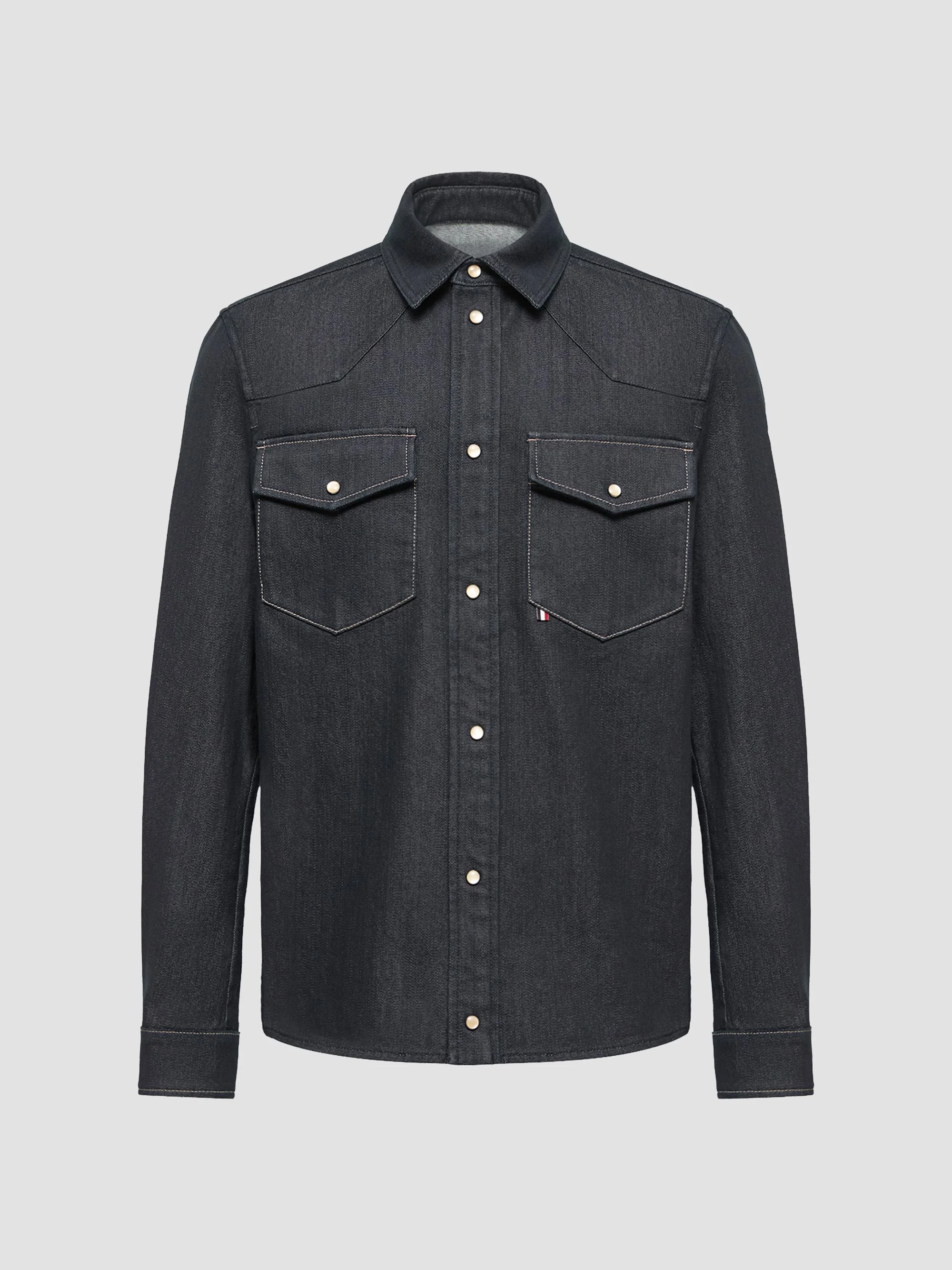 Men's Shirt in Denim - Denim - 1
