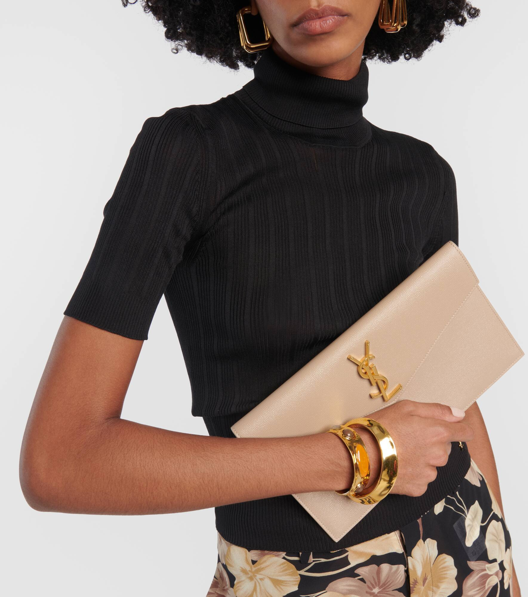 Uptown leather clutch - 2