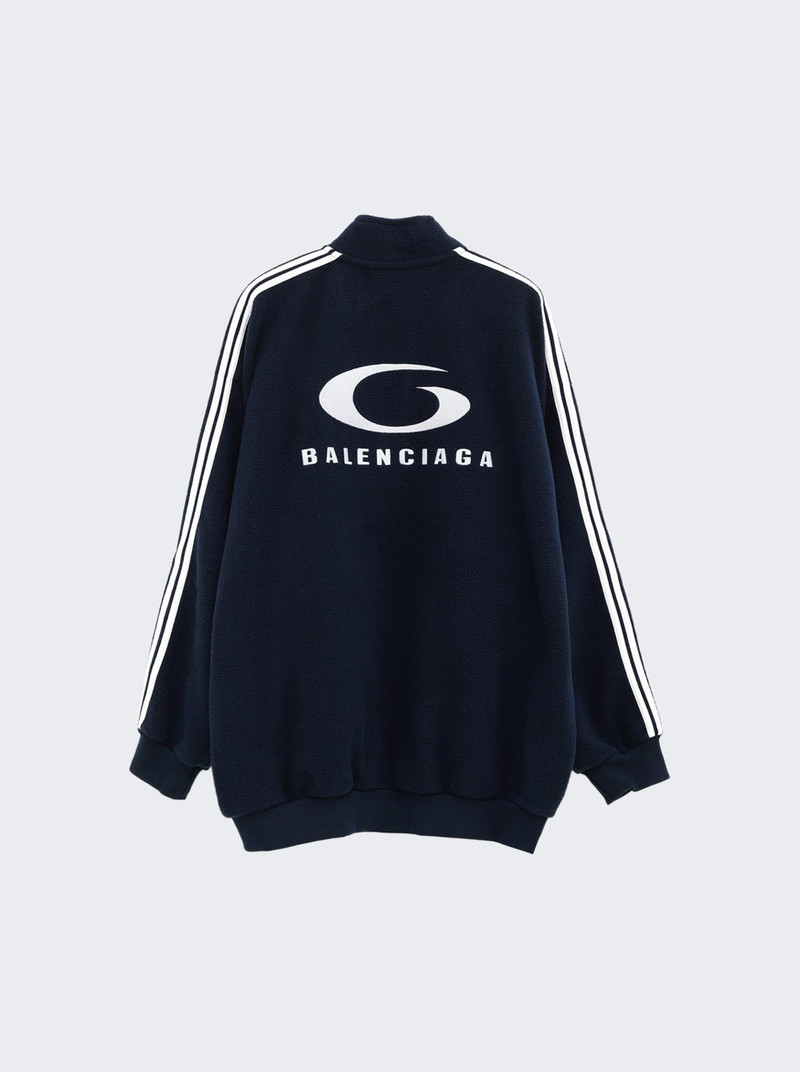 BALENCIAGA Zip Up Jacket Navy And White outlook