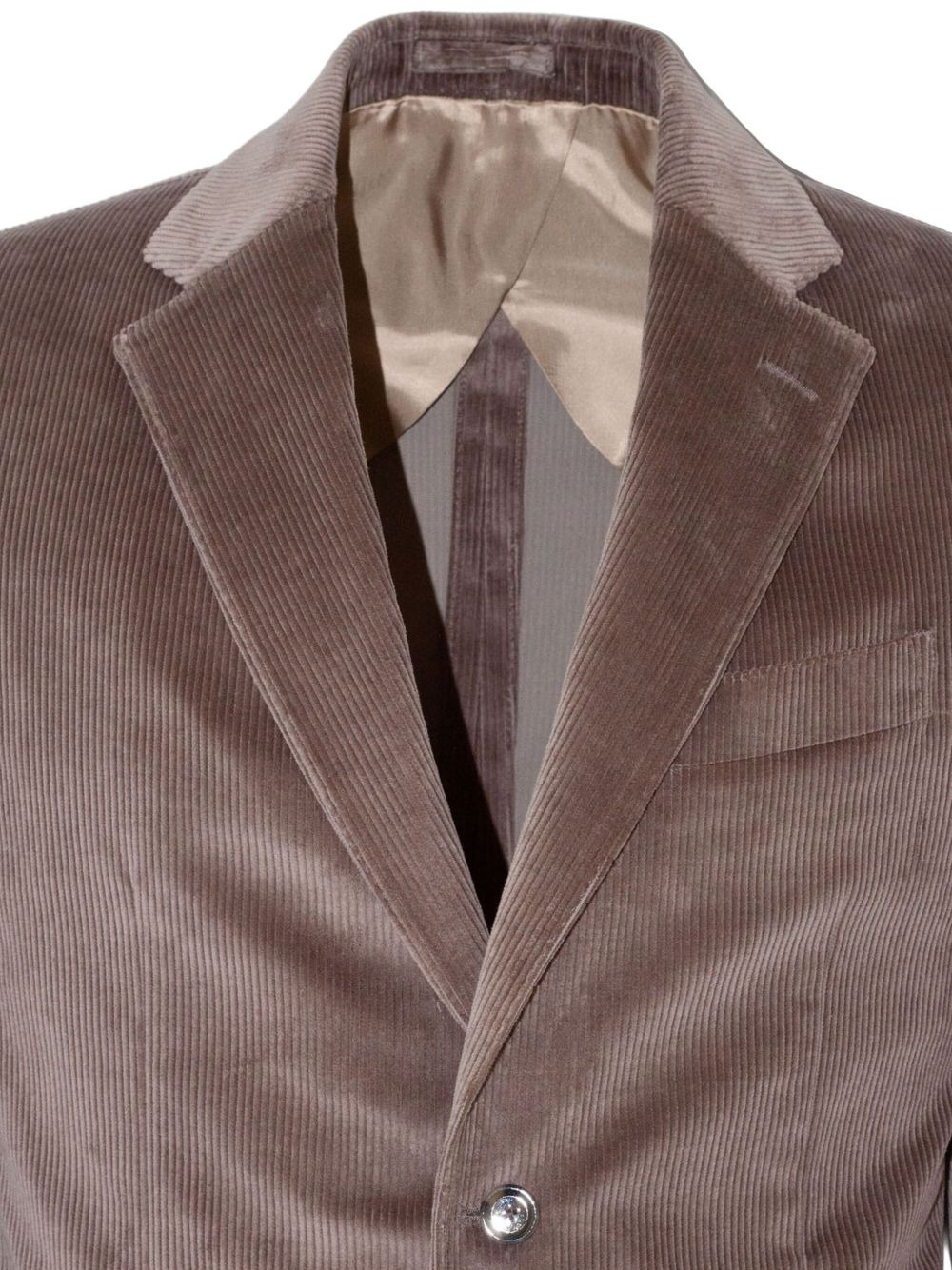corduroy single-breasted blazer - 4