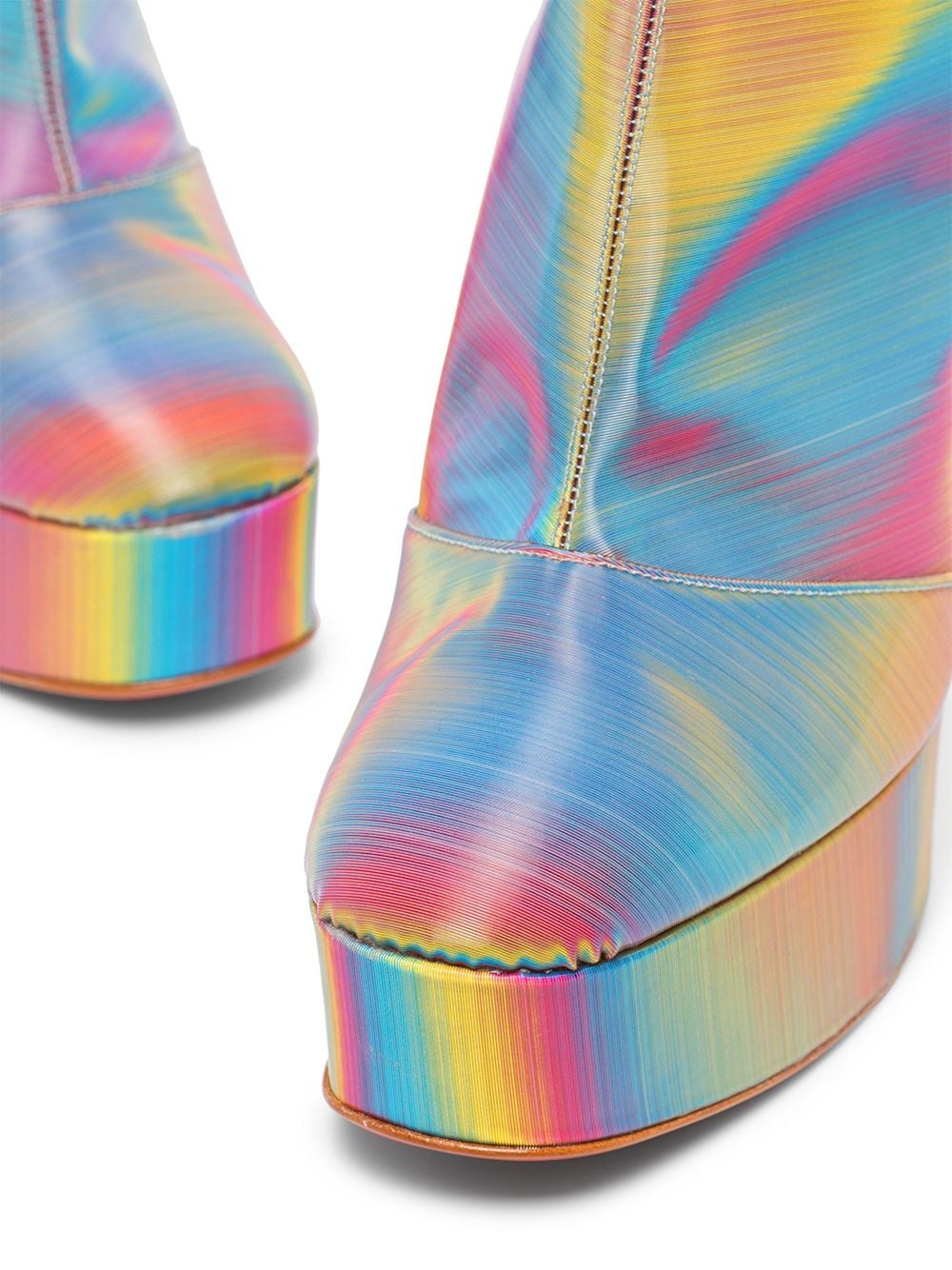 Dua 140mm perspex heel boots - 5