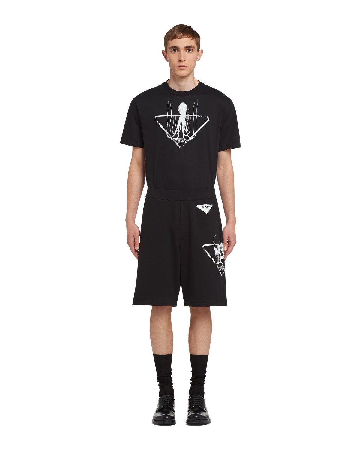 Printed cotton Bermuda shorts - 2