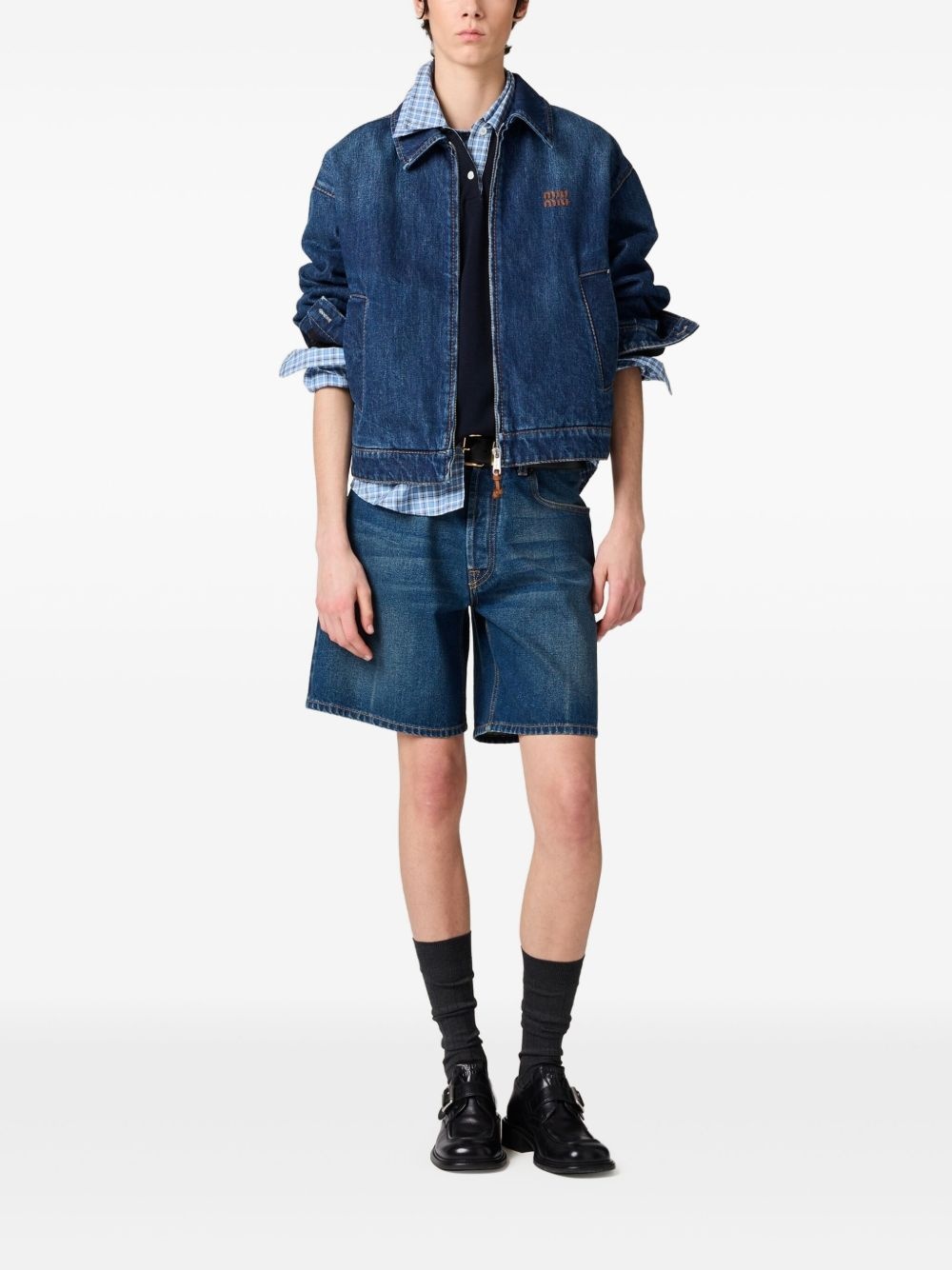 denim trucker jacket - 2