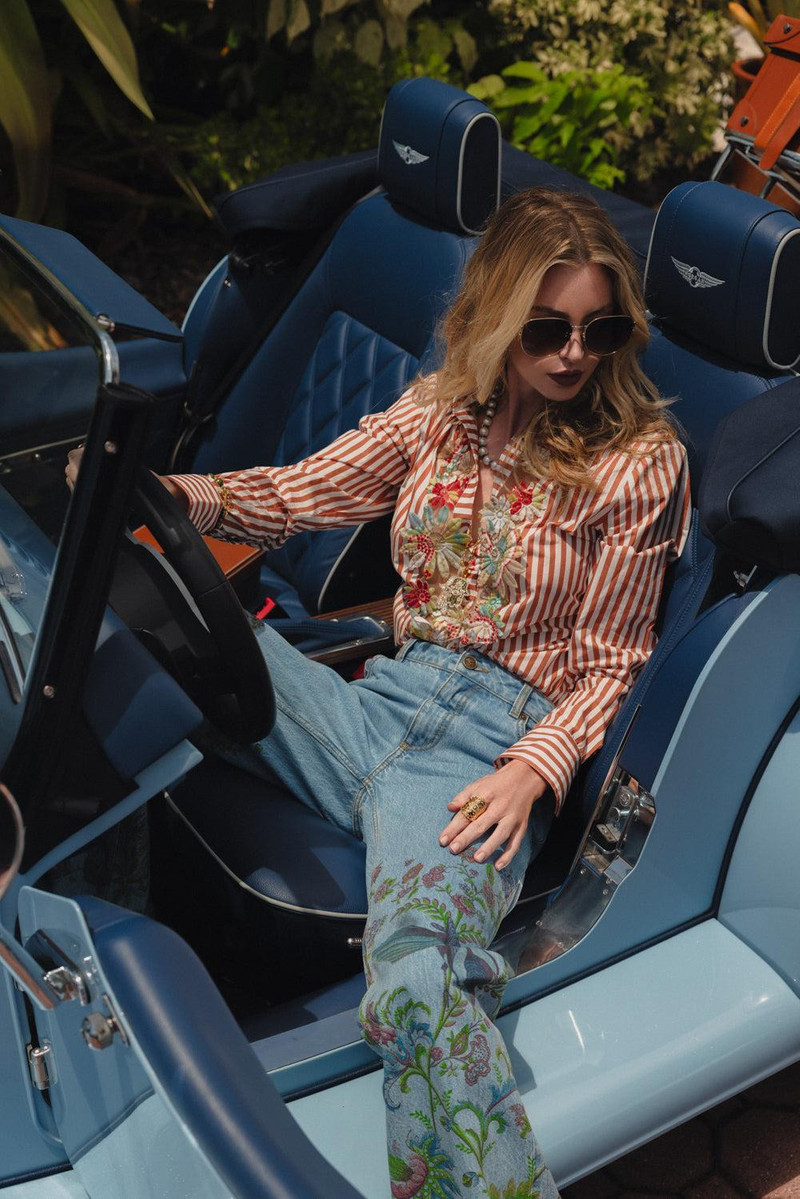 Etro Printed Flare Jeans outlook