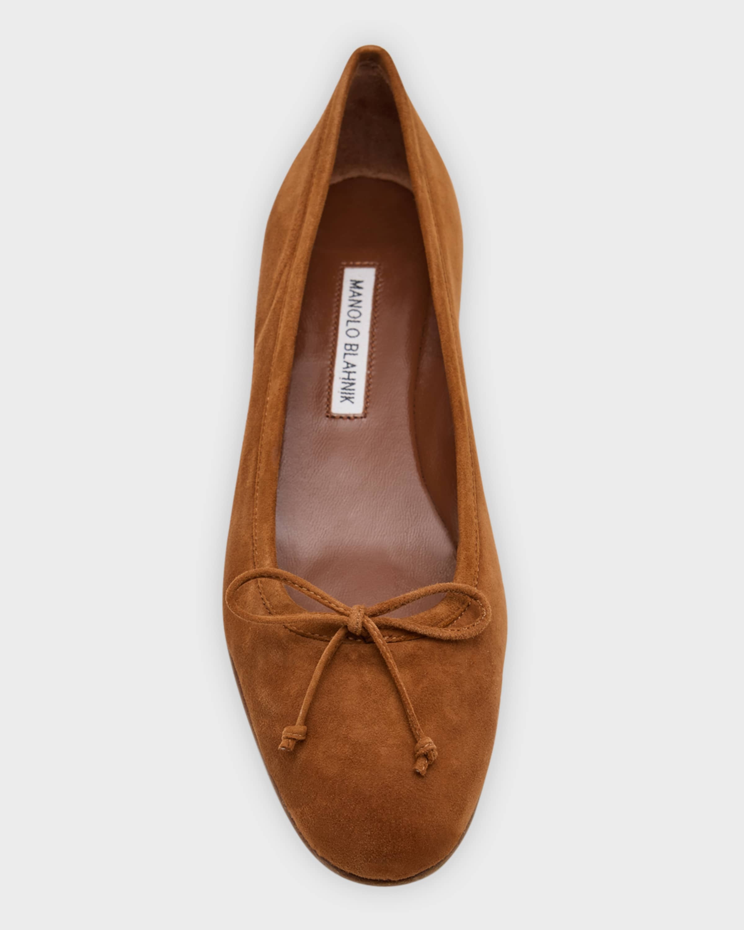 Veralli Suede Bow Ballerina Flats - 6