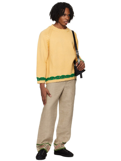 BODE Yellow Daisy Garland Sweater outlook