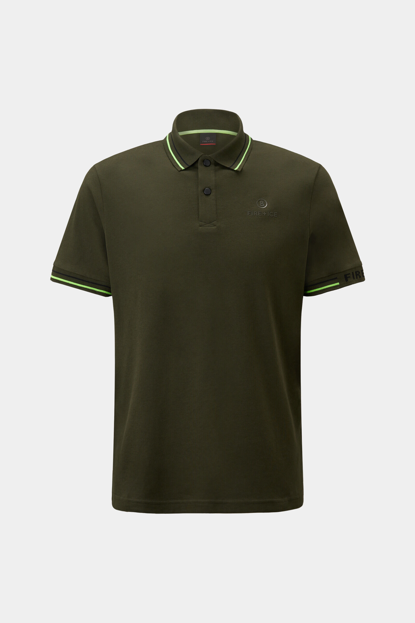 Arjan polo shirt in Olive green/lime - 1