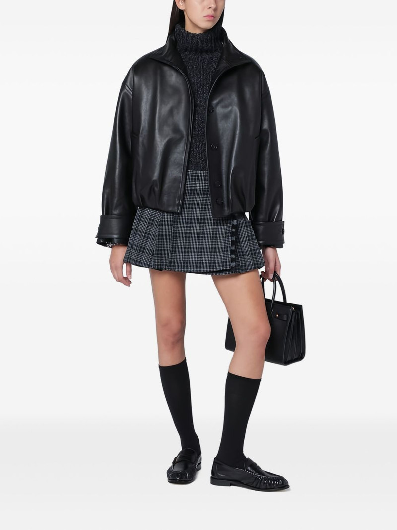 DURAZZI MILANO leather bomber jacket outlook