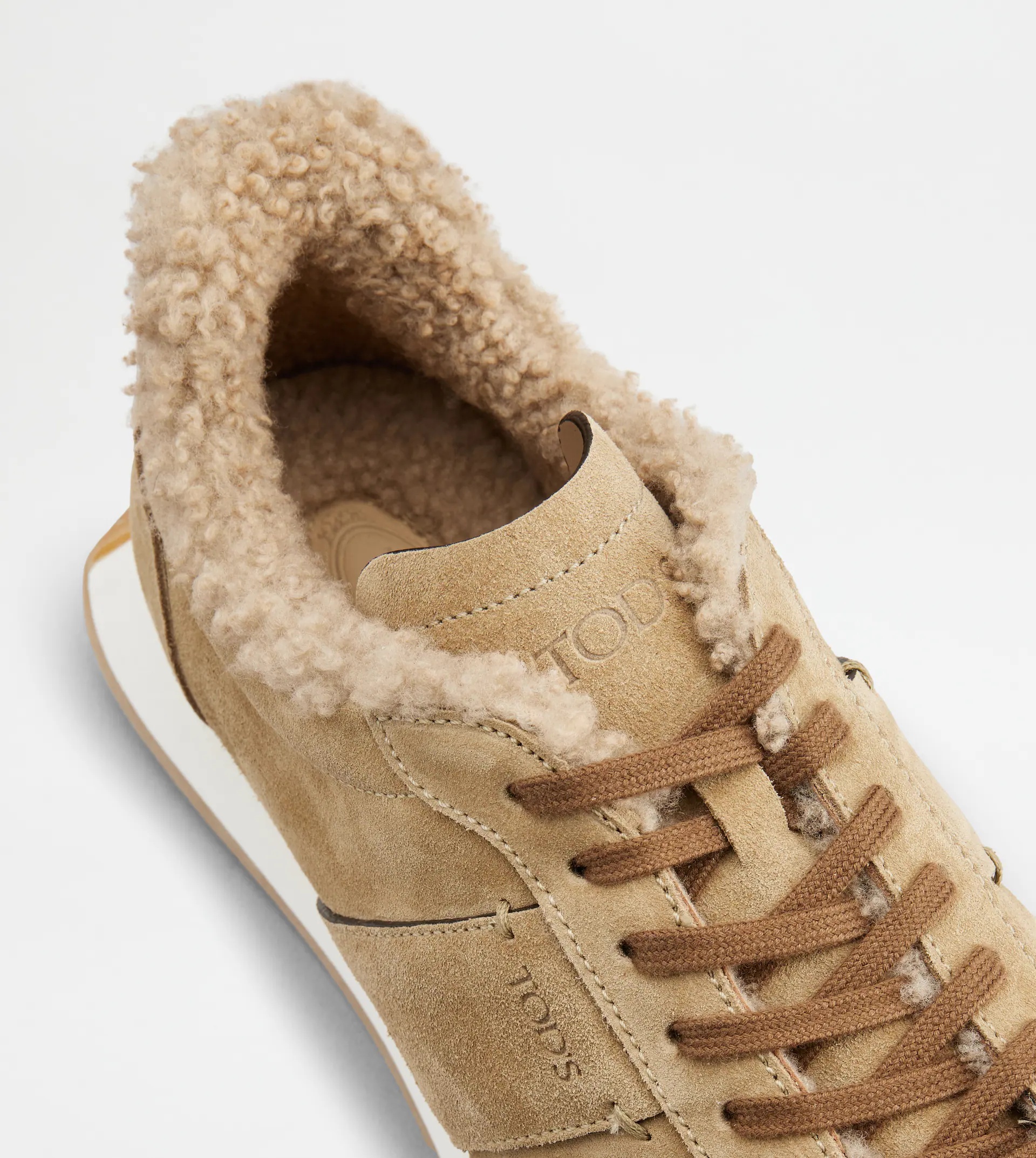 T VINTAGE SNEAKERS IN SUEDE - BEIGE - 5