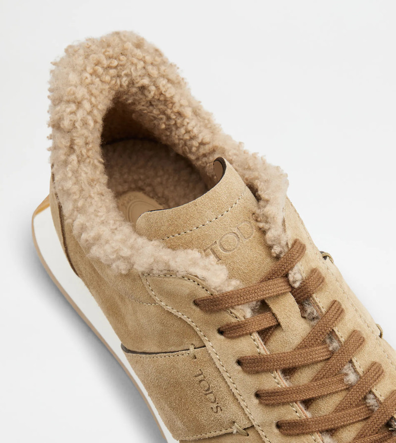 T VINTAGE SNEAKERS IN SUEDE - BEIGE 5