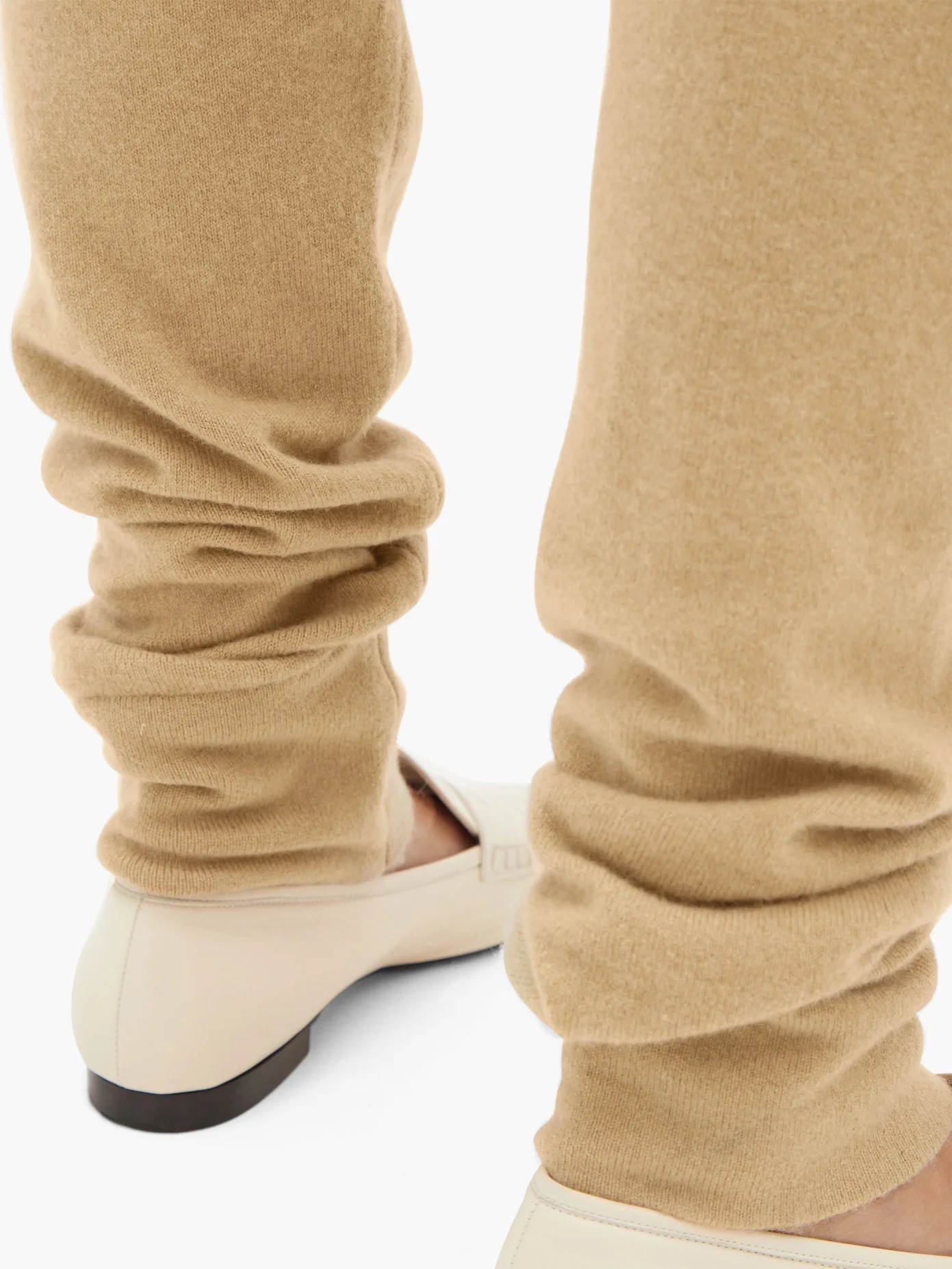 Tapered-leg stretch-cashmere track pants - 3