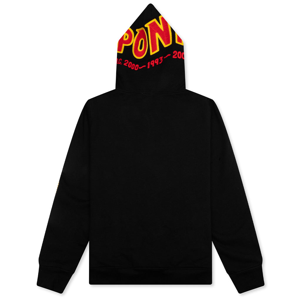 2ND SHARK FULL ZIP HOODIE - BLACK - 2
