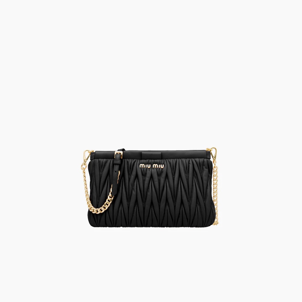 Matelassé nappa leather shoulder bag - 1