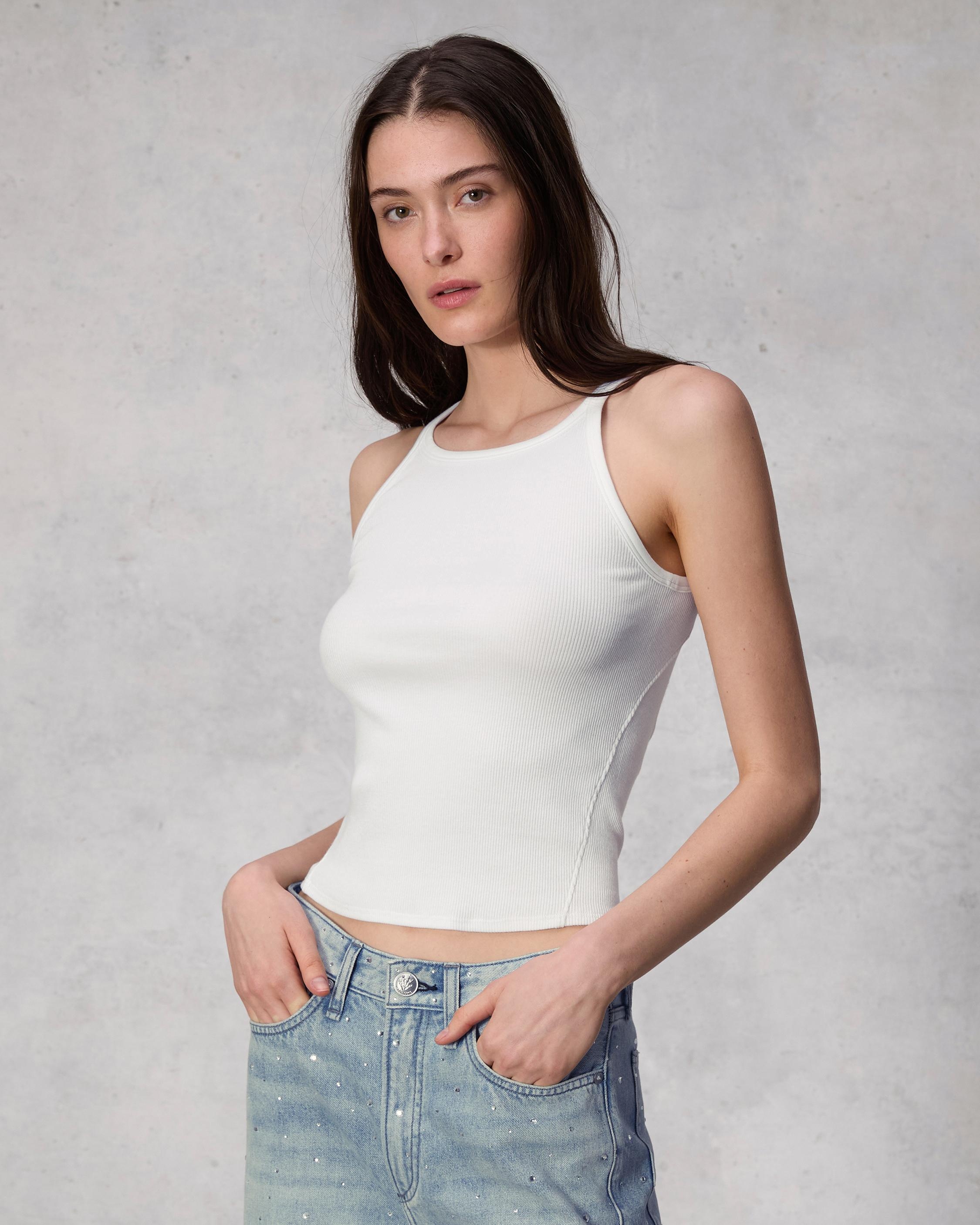 The Essential Rib String Tank
Rib Cotton T-Shirt - 2