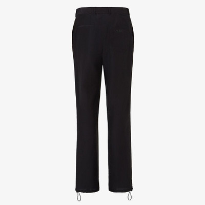 FENDI Black cotton pants outlook