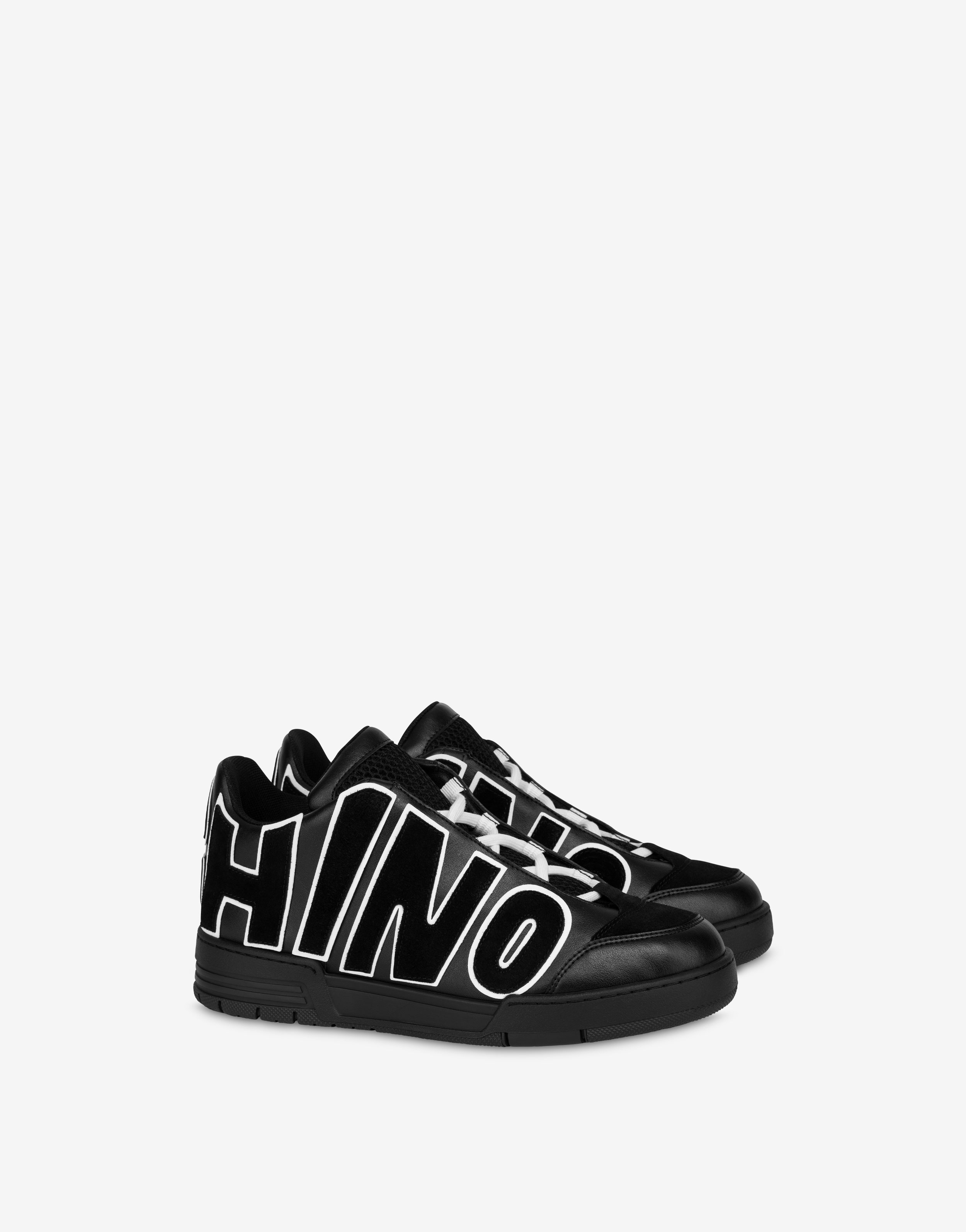 Moschino STREETBALL SNEAKERS WITH MAXI LOGO | REVERSIBLE