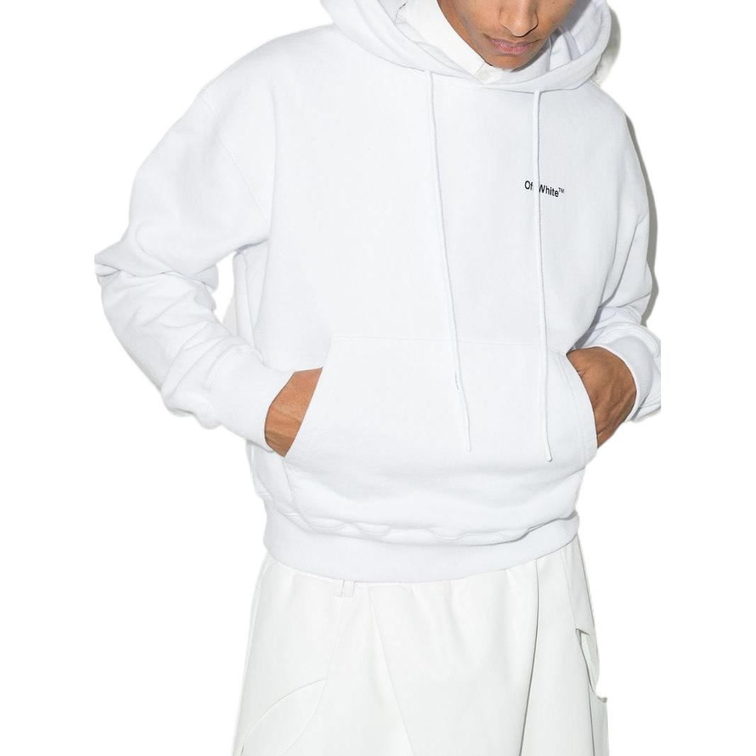 Men's Off-White SS22 Solid Color Short Casual Long Sleeves Version White OMBB037C99FLE0030110WHITE - 3