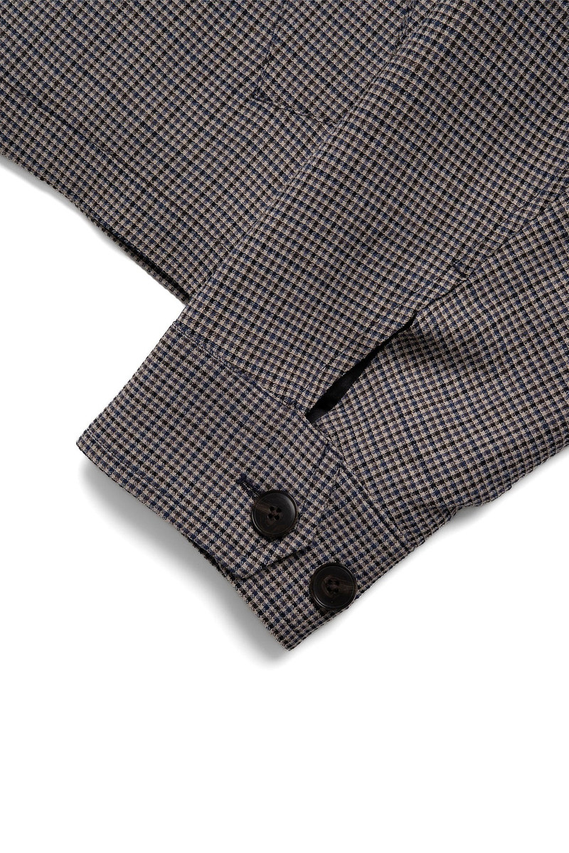 mfpen Mail Jacket - Taupe Check outlook