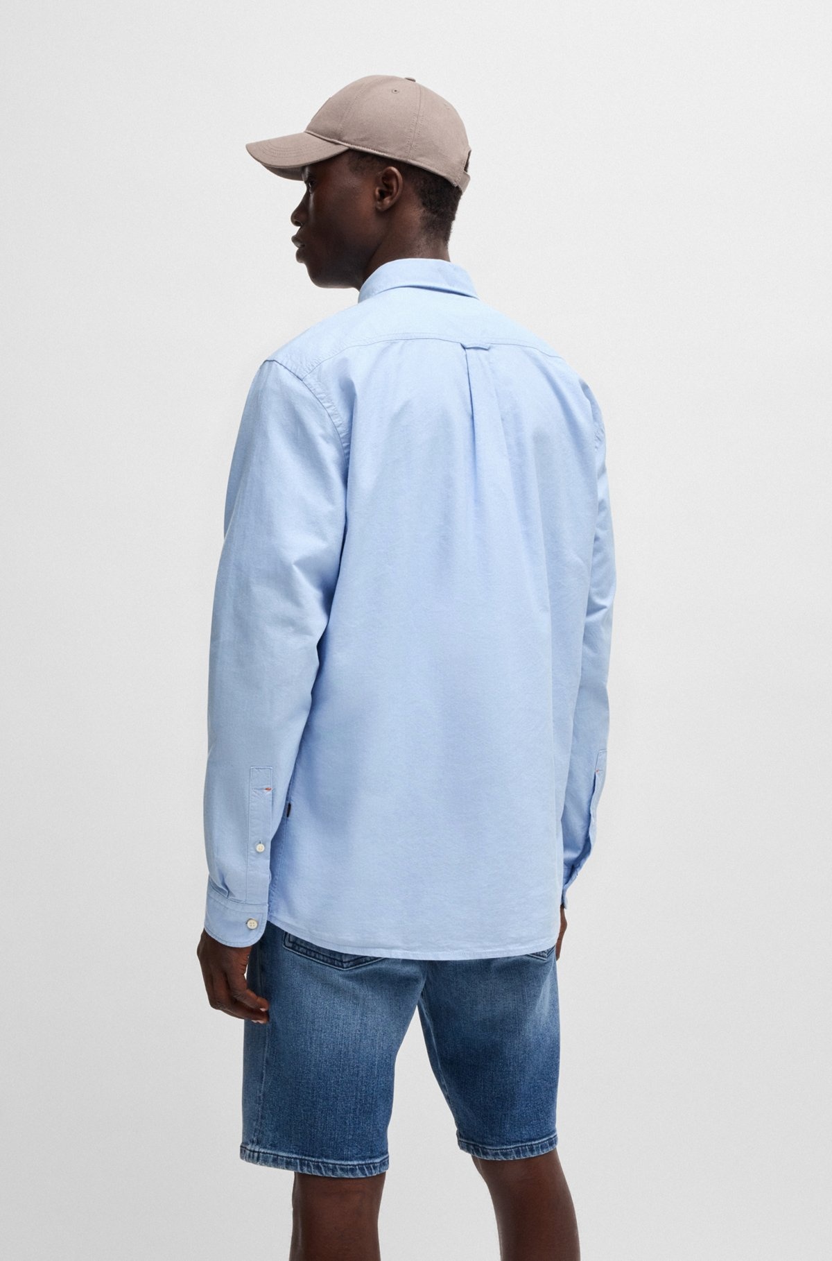 BUTTON-DOWN REGULAR-FIT SHIRT IN OXFORD COTTON - 5