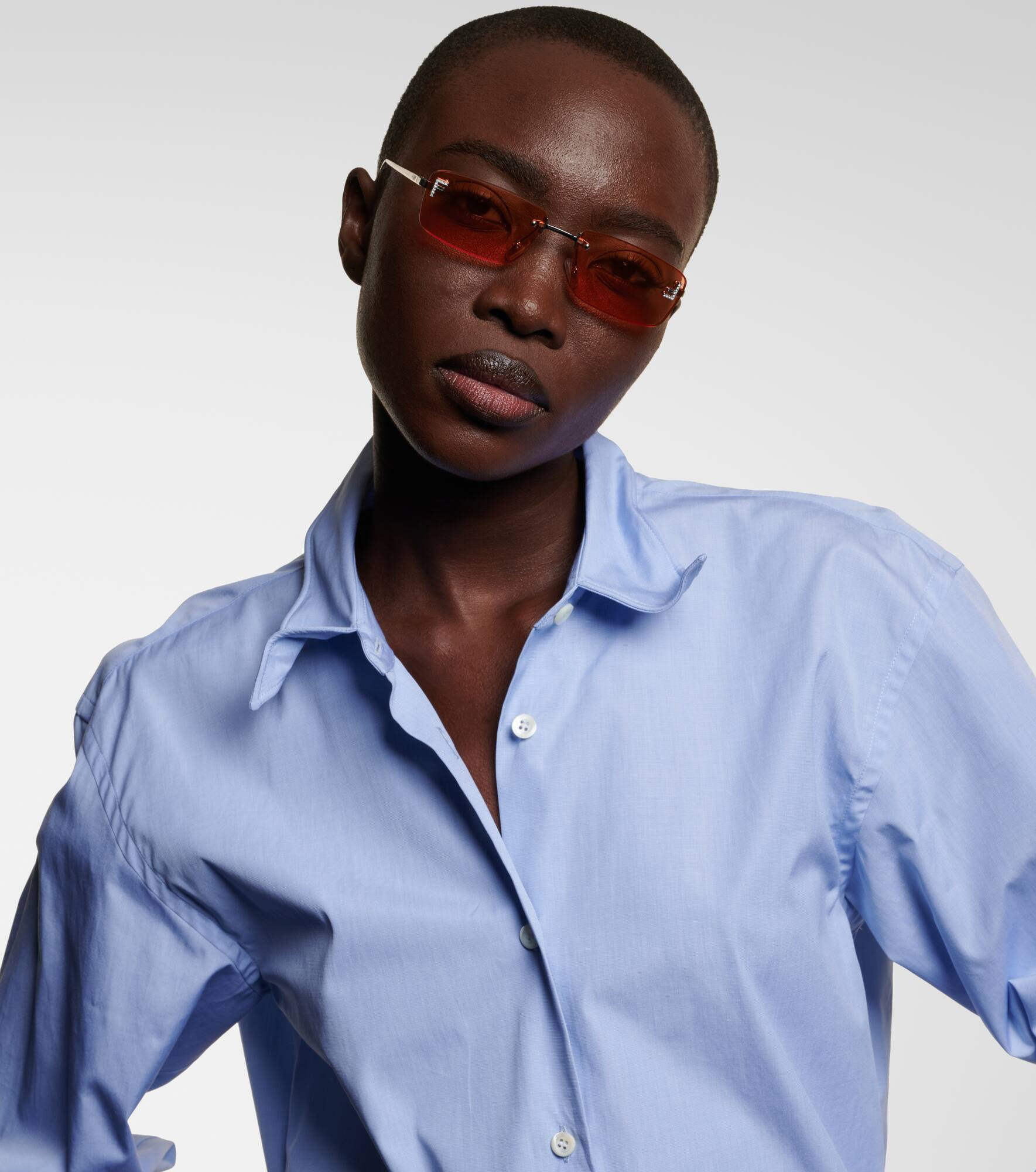Fendi First Crystal rectangular sunglasses - 3