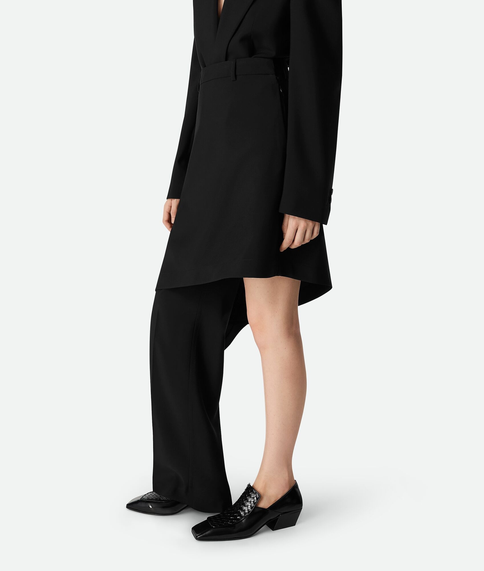 Light Wool Skirt Trousers - 2