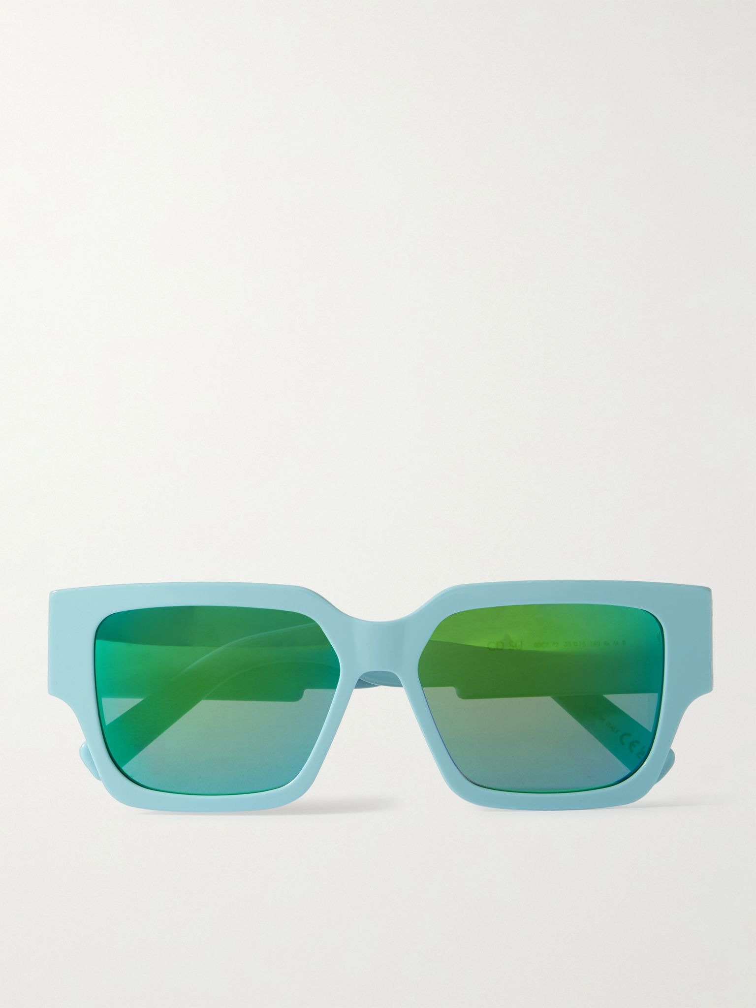 CD SU Square-Frame Acetate and Silver-Tone Sunglasses Unknown - 1