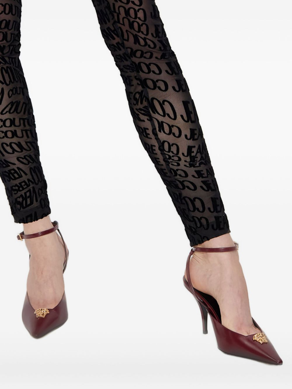 85mm La Medusa embellished pointed-toe heeled pumps - 5