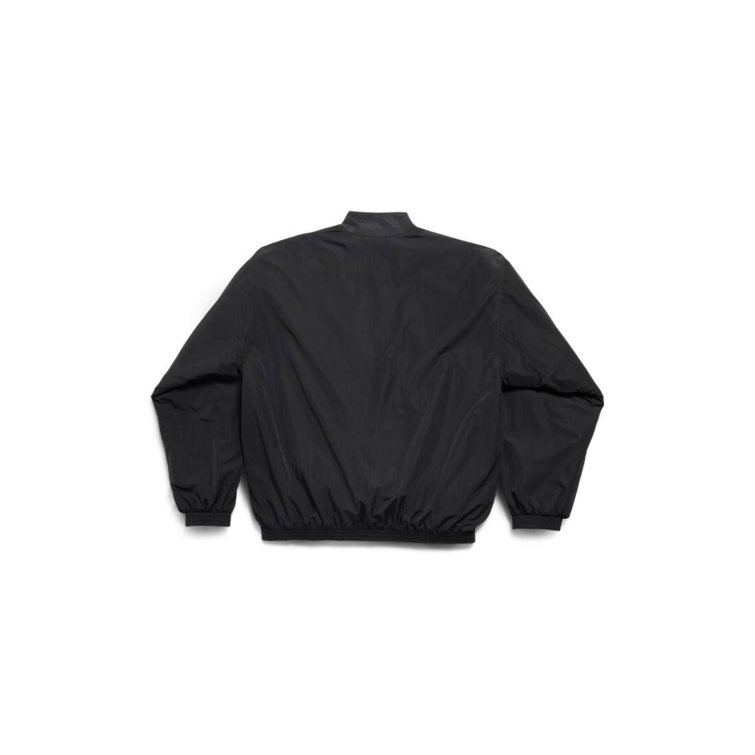 Men's Stencil Type Tracksuit Jacket in Black - 6