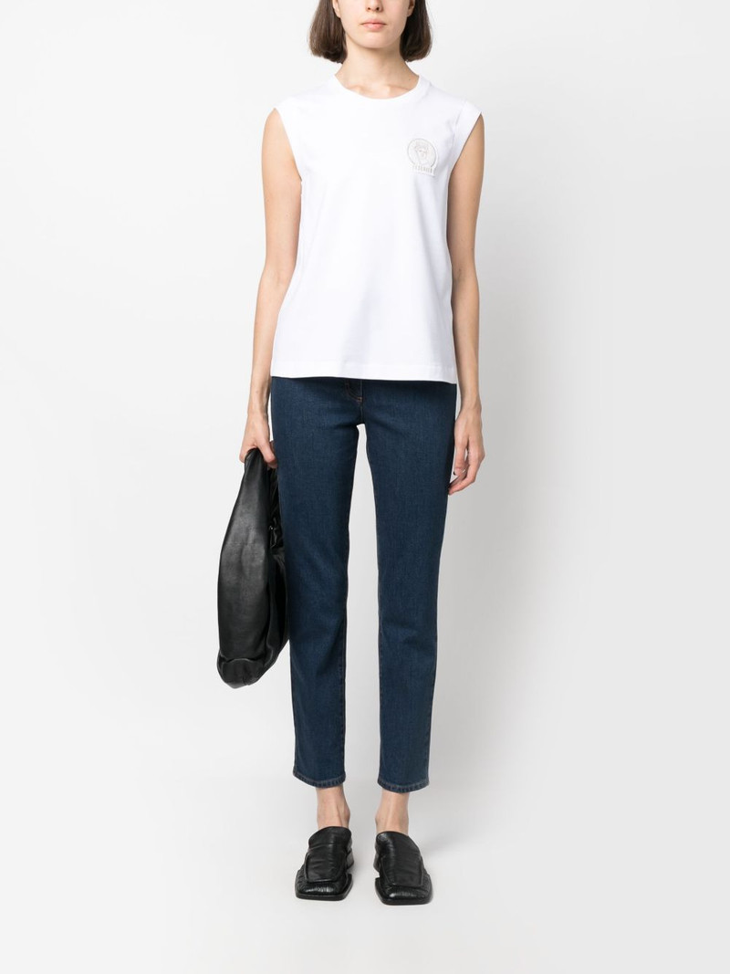 PESERICO logo-patch tank top outlook